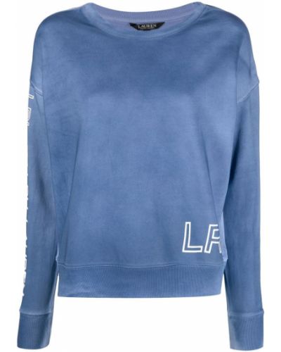Sweatshirt mit print Lauren Ralph Lauren blau
