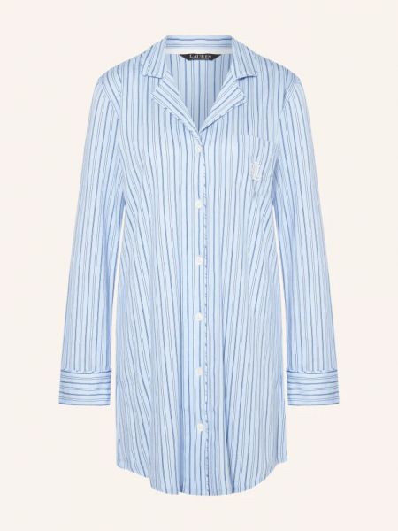 Трикотажная ночная рубашка Lauren Ralph Lauren синяя