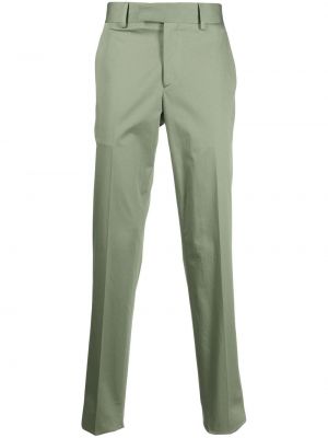 Памучни chino панталони Lardini зелено