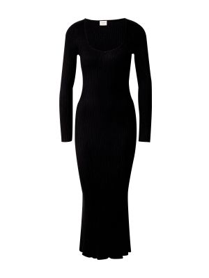 Košeľové šaty Abercrombie & Fitch čierna