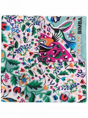 Trykt floral skjerf Bimba Y Lola blå