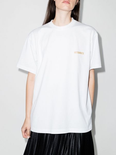 Camiseta oversized Vetements blanco