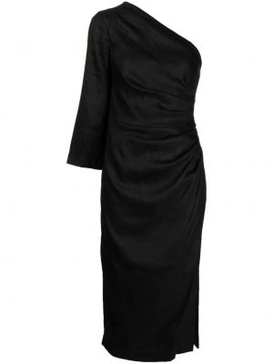 Asimetriškas suknele kokteiline Veronica Beard juoda