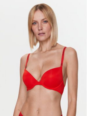Красный бюстгальтер пуш-ап Calvin Klein Underwear