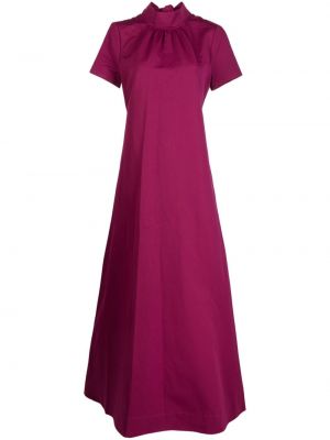 Вечерна рокля с панделка Staud виолетово