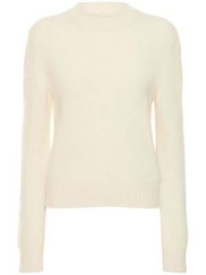 Кашмирен пуловер Annagreta бяло