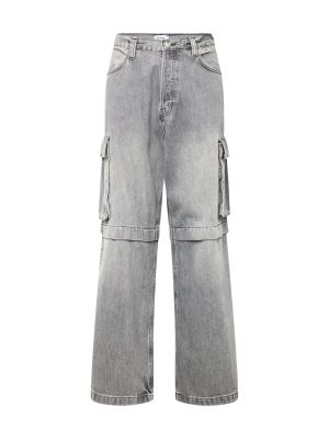 Jeans cargo Weekday grigio