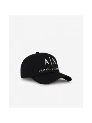 Gorra con bordado Armani Exchange negro