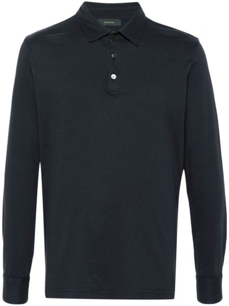 Poloshirt Zanone blå