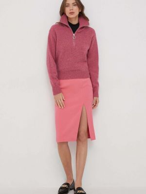 Midi suknja United Colors Of Benetton ružičasta