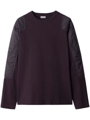 Medvilninis džemperis Burberry violetinė