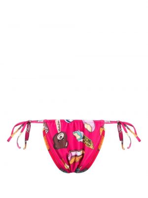 Bikini z nadrukiem Moschino różowy