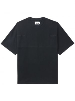 T-shirt brodé en coton Izzue noir