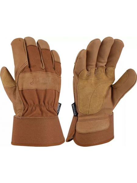 Утепленные перчатки Carhartt коричневые