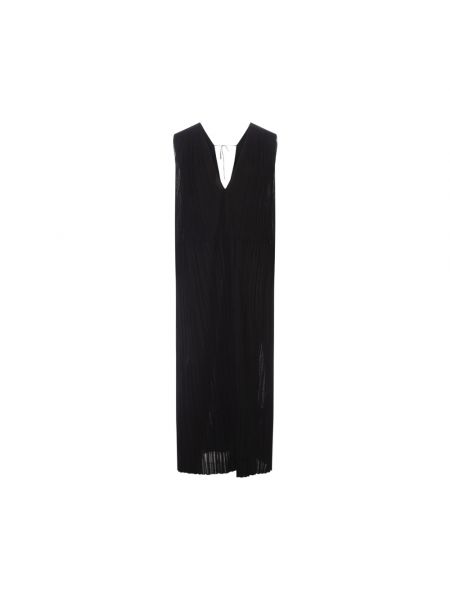 Sukienka mini plisowana Jil Sander czarna