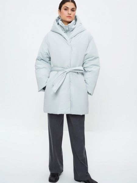 Утепленная демисезонная куртка Zarina голубая