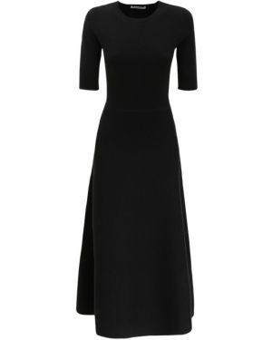 Μάλλινη μίντι φόρεμα Gabriela Hearst μαύρο