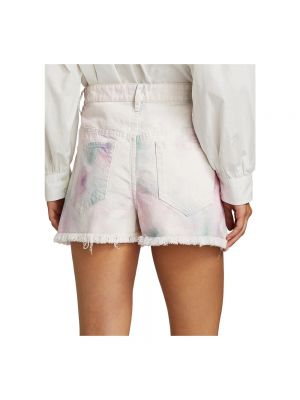 Pantalones cortos vaqueros con flecos Isabel Marant étoile blanco