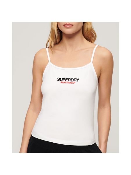 Приталенная футболка Superdry белая