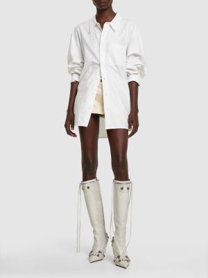 Camisa de algodón Marc Jacobs blanco