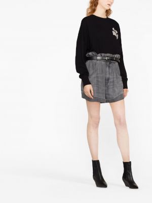 Pullover mit print Marant Etoile schwarz