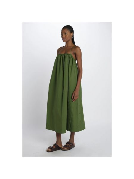 Vestido largo de algodón Soeur verde