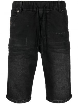 Nødlidende jeans-shorts Diesel svart