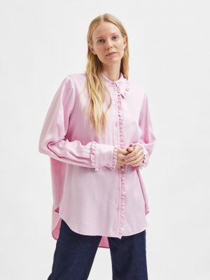 Košile Selected Femme růžová