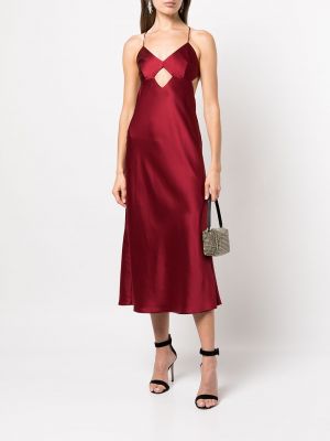Sukienka midi Michelle Mason czerwona