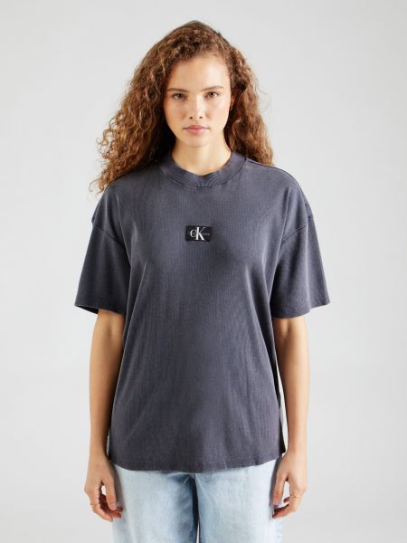 Marškinėliai Calvin Klein Jeans pilka