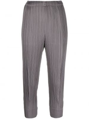 Pantaloni plissettati Pleats Please Issey Miyake grigio