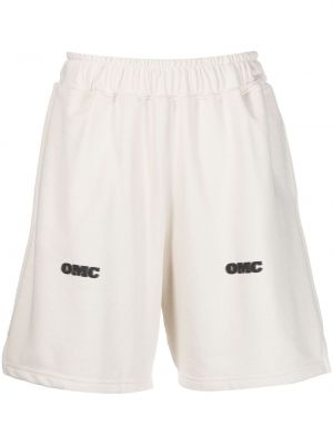 Shorts de sport à imprimé Omc blanc
