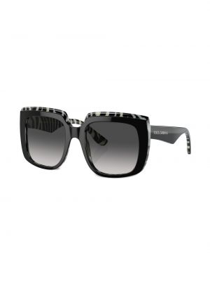 Ochelari de soare cu imagine oversize Dolce & Gabbana Eyewear negru