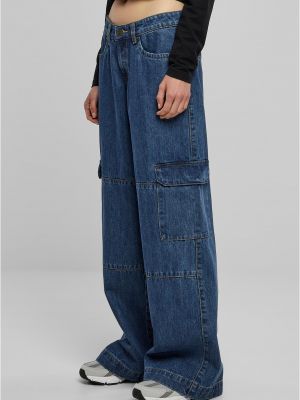 Cargo kalhoty s nízkým pasem Uc Ladies modré