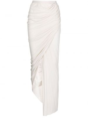 Długa spódnica Rick Owens Lilies - Biały