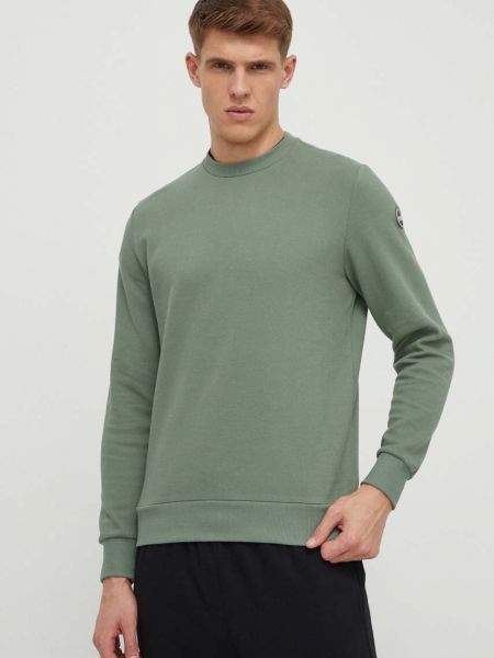 Однотонний бавовняний светр Colmar зелений