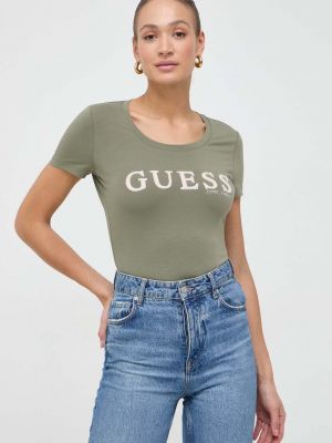 Тениска Guess зелено