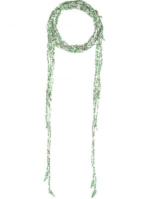 Květinový hedvábný náhrdelník s potiskem Ermanno Scervino