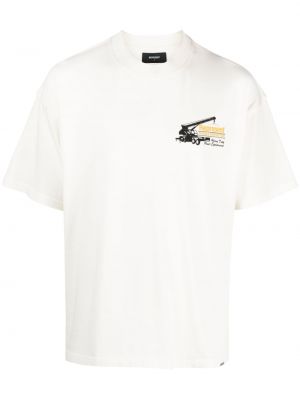 T-shirt con stampa Represent bianco