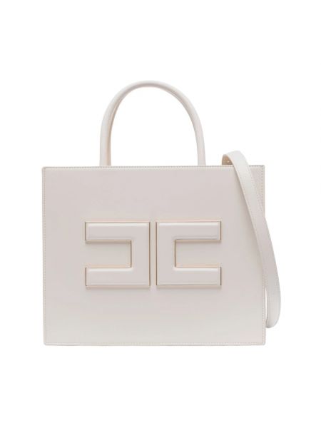 Shopper handtasche Elisabetta Franchi weiß
