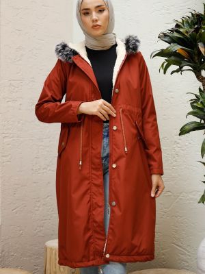 Fleecový kabát Instyle červená