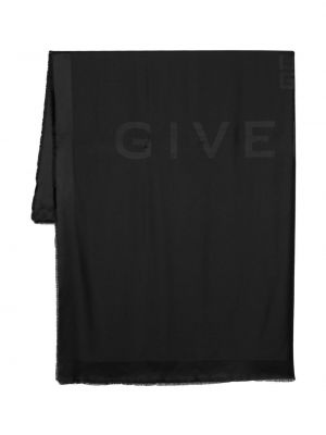 Fular cu imagine Givenchy negru