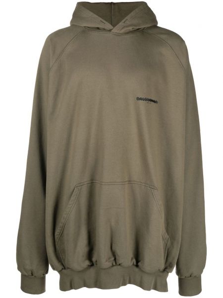 Oversize kapučdžemperis ar apdruku Balenciaga