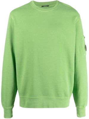 Флийс пуловер от джърси C.p. Company зелено