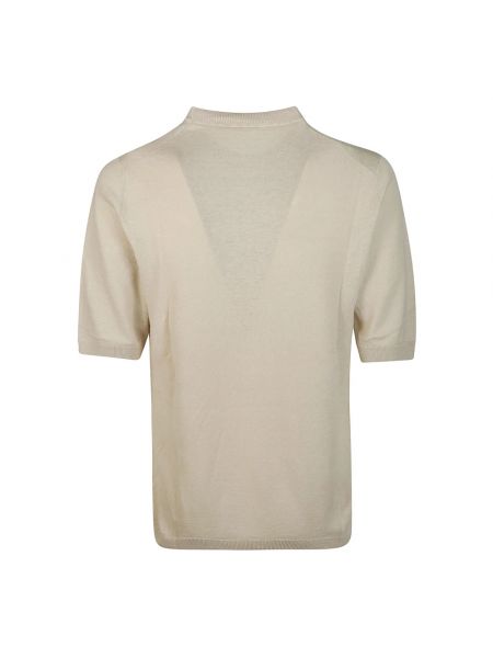 Camisa de lino de algodón Paolo Pecora beige