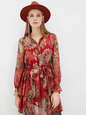 Платье -комбинация Twinset Milano, красное