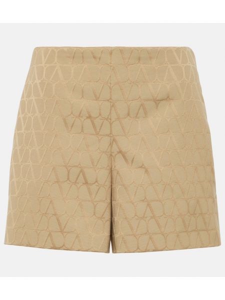 Shorts en coton Valentino beige
