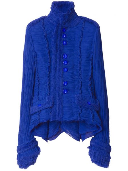 Pliszírozott dzseki Burberry kék