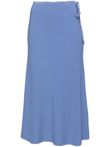 Midi sukně Roberto Collina modré