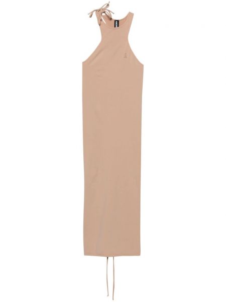 Robe en jersey sans manches en jersey Andreādamo beige